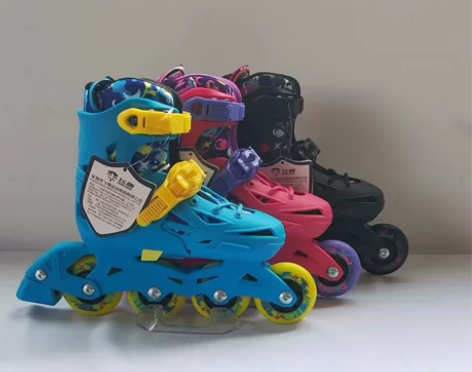 飞鹰夜精灵儿童轮滑溜冰鞋男女孩套装专业平花...