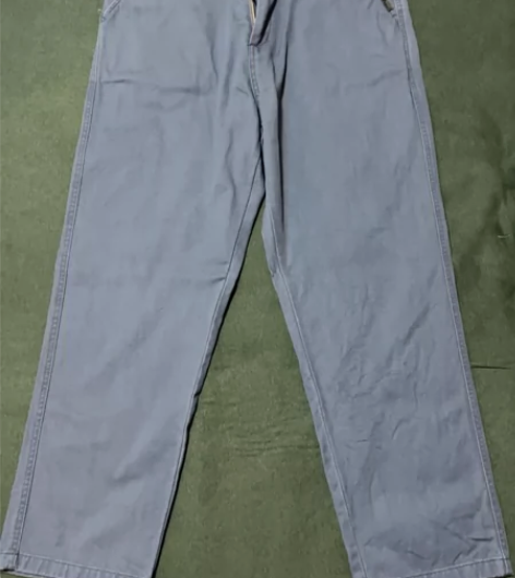 日系街头工装休闲裤 灰蓝色 余文乐 XL ...