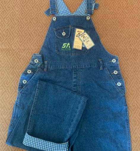 35包邮复古古着vintage牛仔背带裤 ...