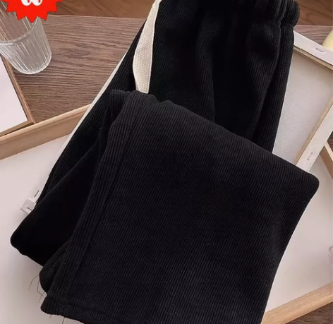 清货!!!针织阔腿裤女秋冬高腰垂感加绒休闲...