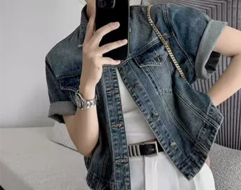 07.23晚（只）夏季新款牛仔阔腿显瘦牛仔...