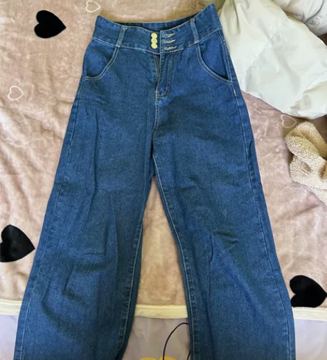 阔腿牛仔裤 165 100斤左右均可 毕业...