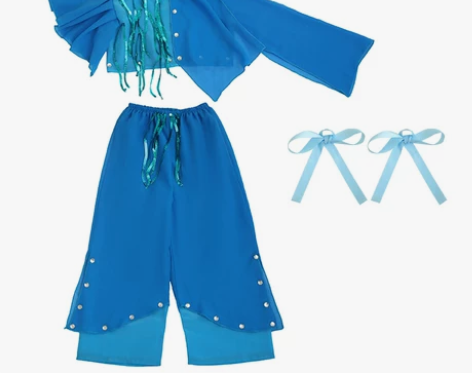 我和月亮说句悄话演出服装童忆舞蹈服扇凳子道...