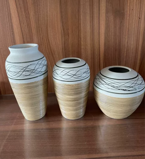 北欧景德镇陶瓷花瓶小现代简约家居装饰插花干...