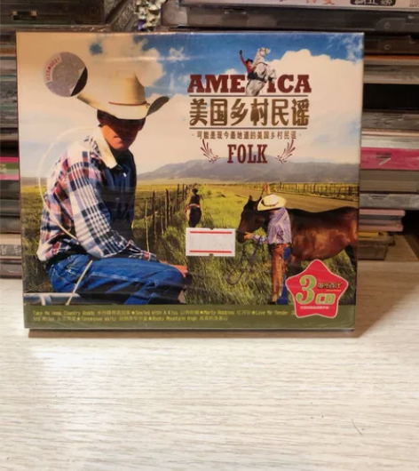美国乡村民谣3CD未拆封，看图联系 发货不退
