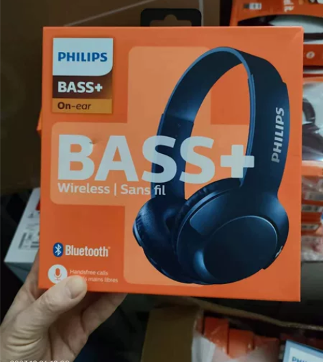 飞利浦SHB3075无线蓝牙头戴耳机。深蓝...