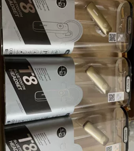 小店清仓处理,REMAX T8金色蓝牙耳机...