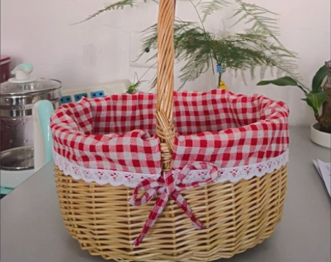 【仅售10个】藤编收纳筐22元包邮，小竹篮...