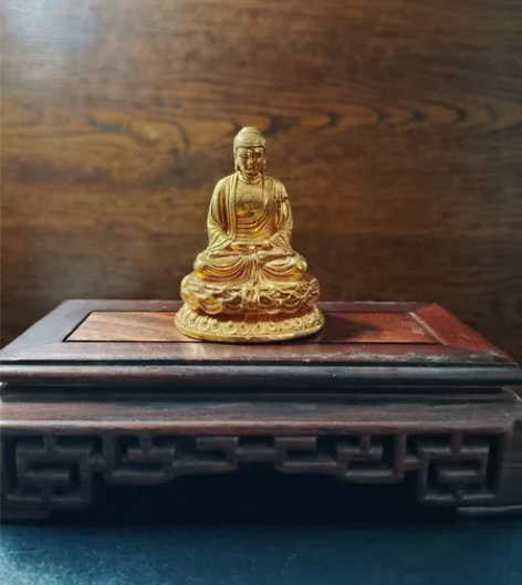 铜鎏金随身莲花佛 鎏金厚重 工艺精美 可随...