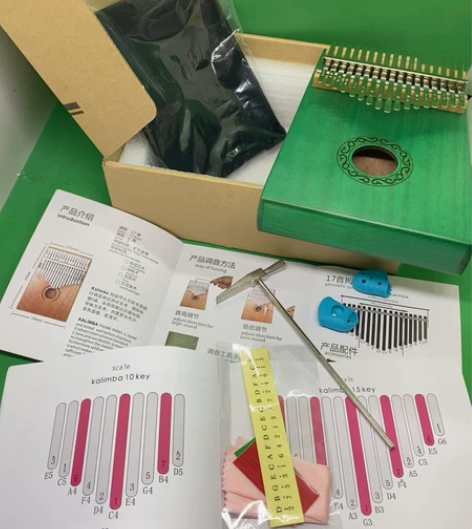 简单易学乐器 桃木花芯 卡林巴琴17音Ｃ调...