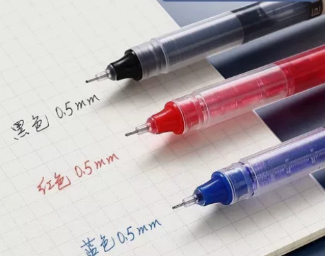 9.9包邮10根速干直液式中性笔大容量走珠...