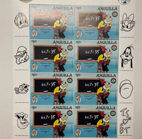 迪斯尼邮票 安圭拉 1985年 圣诞主题 ...