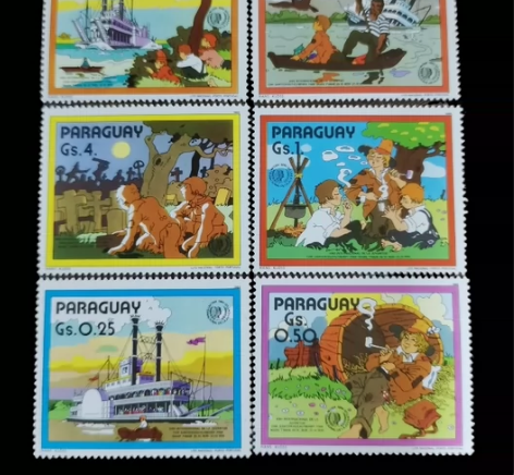 巴拉圭1985年卡通《汤姆索亚历险记》马克...