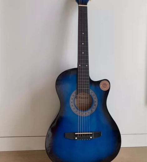 卡斯摩38寸吉他民谣吉他木吉他初学者入门练...