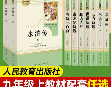 水浒传原著正版（人民教育出版社）初中学生教...