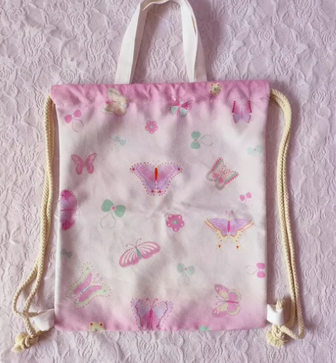 抽绳双肩包帆布背包定制束口袋运动拉绳索袋轻...