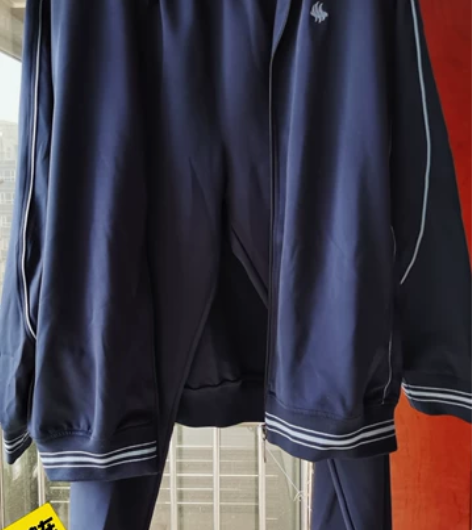 全新闲置藏蓝色男运动套装 万杰隆XXL 衣...