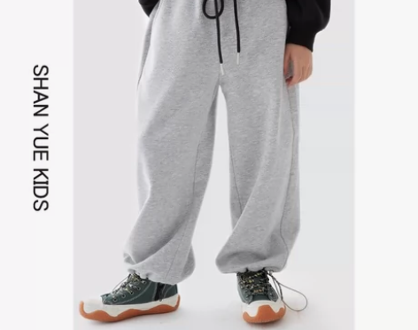 男童裤子春秋长裤宽松韩版加绒卫裤2022新...