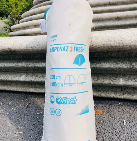 迪卡侬双层三人防雨防晒帐篷 正品 大小：2...