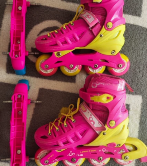 品牌隆峰旱冰鞋，正品保证，鞋号大小可调（3...