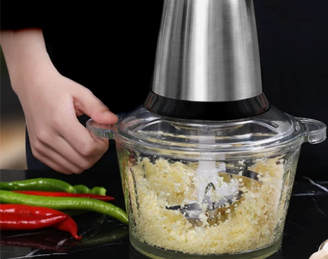 捣蒜泥神器打蒜机电动商用绞蒜器大蒜搅碎机打...
