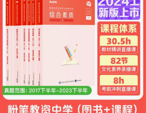 粉笔教资考试资料中学计算机2024年教师资...