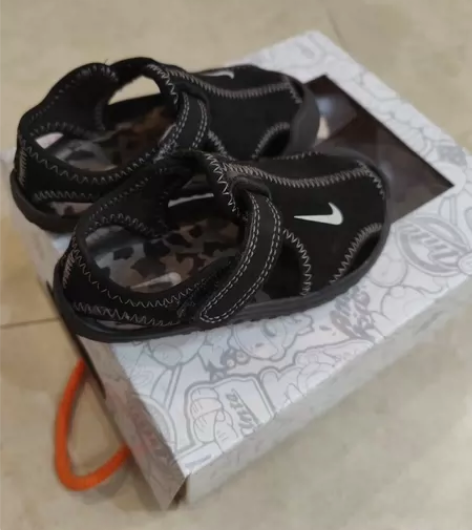 正品NIKE耐克儿童鞋夏季魔术贴包头鞋男女...