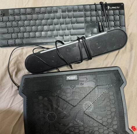 电脑键盘散热器音响一起出 买了新的闲置了 ...