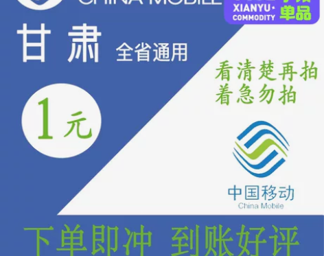 甘肃移动 联通 电信1元，人工在线。付款后...