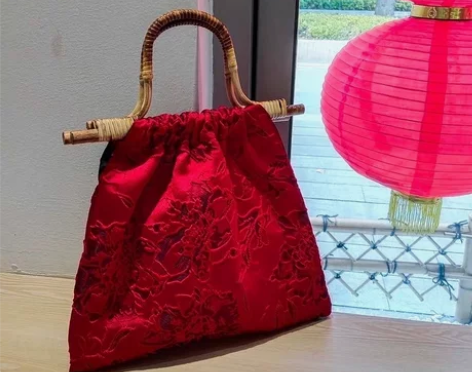 复古新中式红色新娘包F.Green浮绿原创...