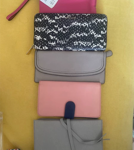 coach钱包女士手包 1、粉色coach...