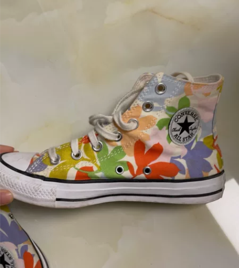 匡威花花板鞋 几乎全新