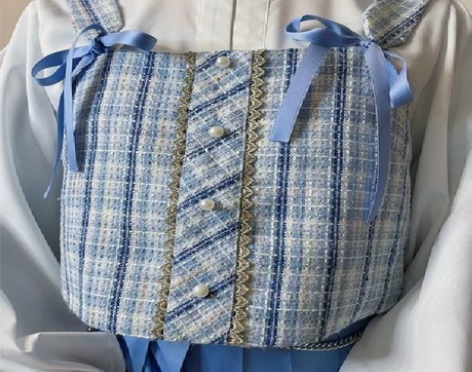 五五年原创汉服女遇见霓裳改良汉元素立领泡泡...