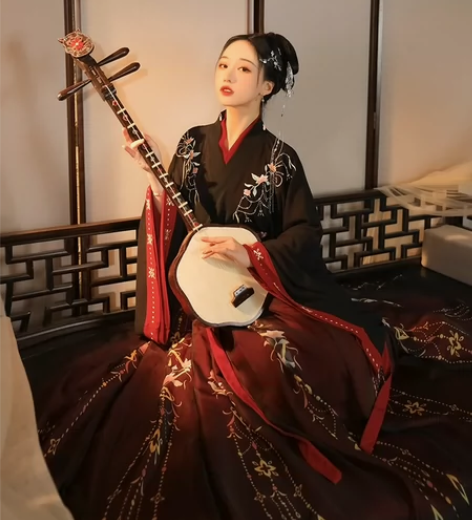 云芳晴绾星辰汉服女中国风交领齐腰襦裙魏晋风...