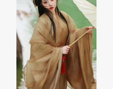 魏晋风汉服女2024新款绝美古装晋制直裾仙...