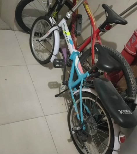 折叠自行车，上海凤凰牌单车女式车，闲置没用...