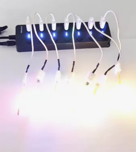 创意diy山地自行车流水灯 电动车水滴灯流...