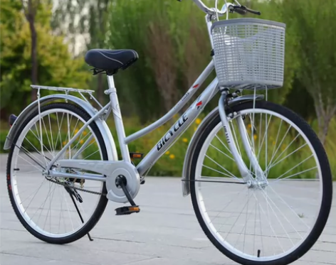 自行车捷驰龙24-26寸 银白色全新Pho...