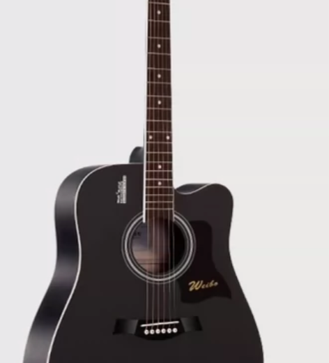 威伯单板民谣吉他初学者学生男士新手入门练习木吉他41寸乐器 ...