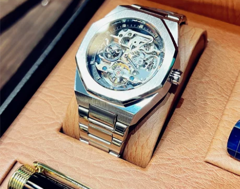 【焕新价】皇家镂空手表男全自动机械表复古商...