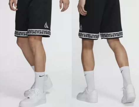 字母哥篮球速干短裤男跑步健身运动训练过膝五...