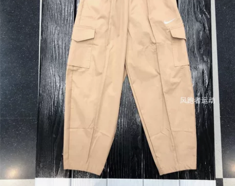 Nike耐克女子梭织高腰工装裤宽松时尚运动...