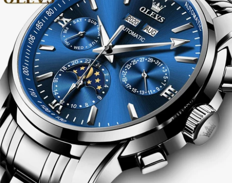 男士机械表全自动正品牌商务简约防水男表十大...