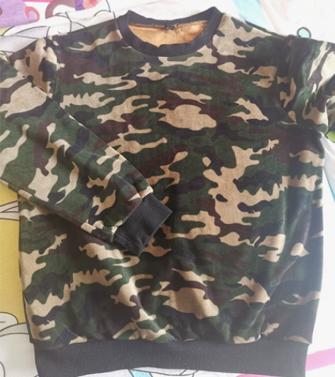 男士迷彩加绒套装,胸围116衣长68,裤长...