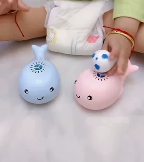 [包邮]全新 儿童萌趣海洋小鲸鱼风扇悬浮球...