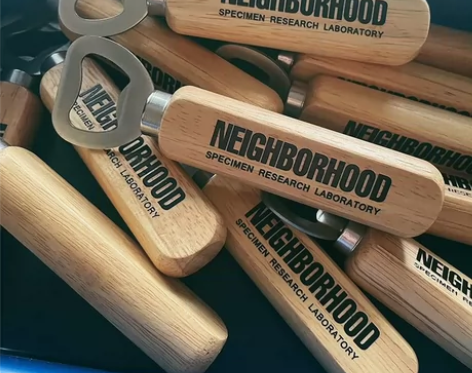 潮牌开瓶器NEIGHBORHOD啤酒饮料木...
