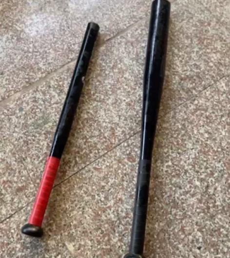 球棒棍防身磨砂黑棒车载合金钢加厚钢棒球杆铁...