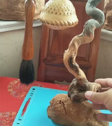 毛笔挂架。蝈蝈笼挂架。文玩挂架。这个粗度几...