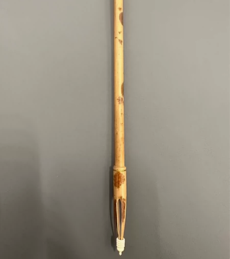 全新高档湘妃竹狼毫毛笔 白色部分为驼骨装饰...