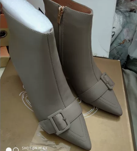 原创设计师品牌ZLL.1991头层牛皮短靴...